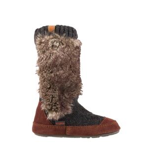 Acorn Women's Tall Slippers in Brown and Gray